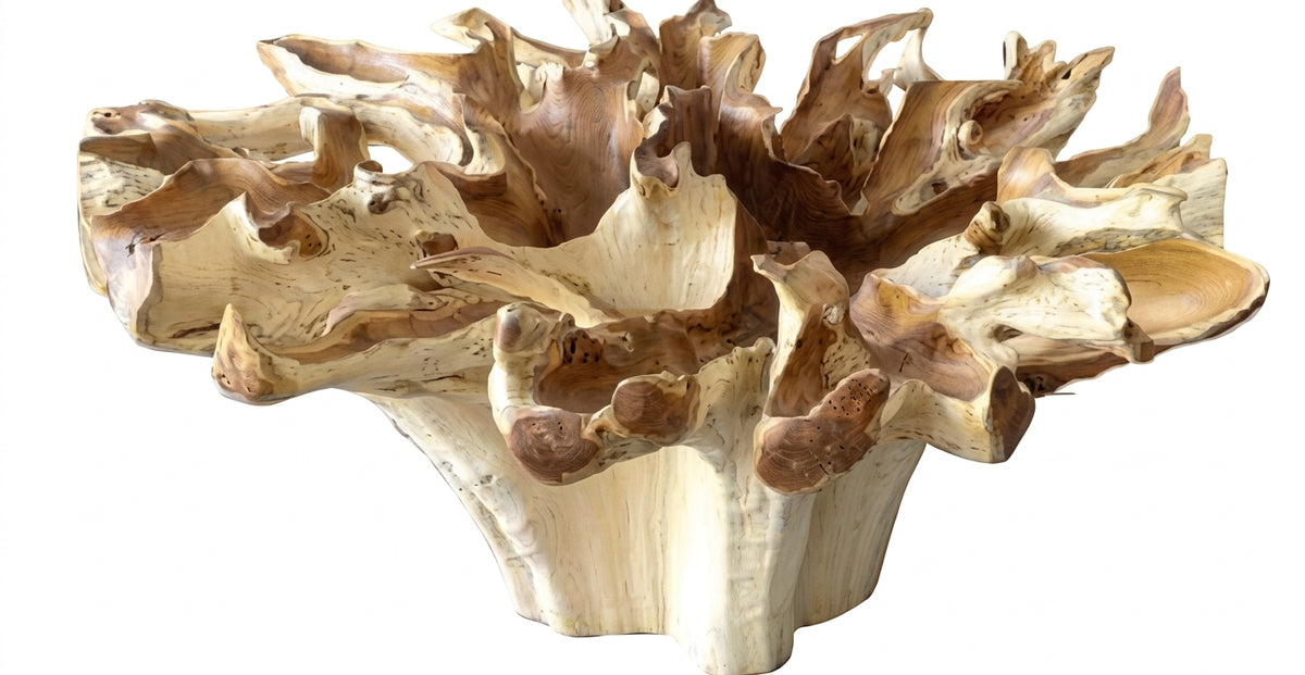 Teak Root dining table XL Teak Root – boho furniture handcrafted in Bali by BaliSouk (vue 2)