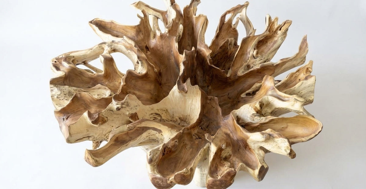 Teak Root dining table XL Teak Root – boho furniture handcrafted in Bali by BaliSouk (vue 3)
