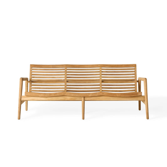 Teak garden sofa Metro 3 Seats – boho outdoor furniture handcrafted in Bali by BaliSouk