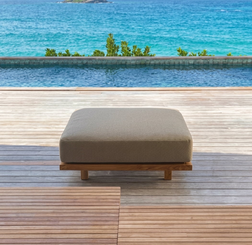 Teak bar stool Mu Corner Modular – boho outdoor furniture handcrafted in Bali by BaliSouk (view 14) – set of 2