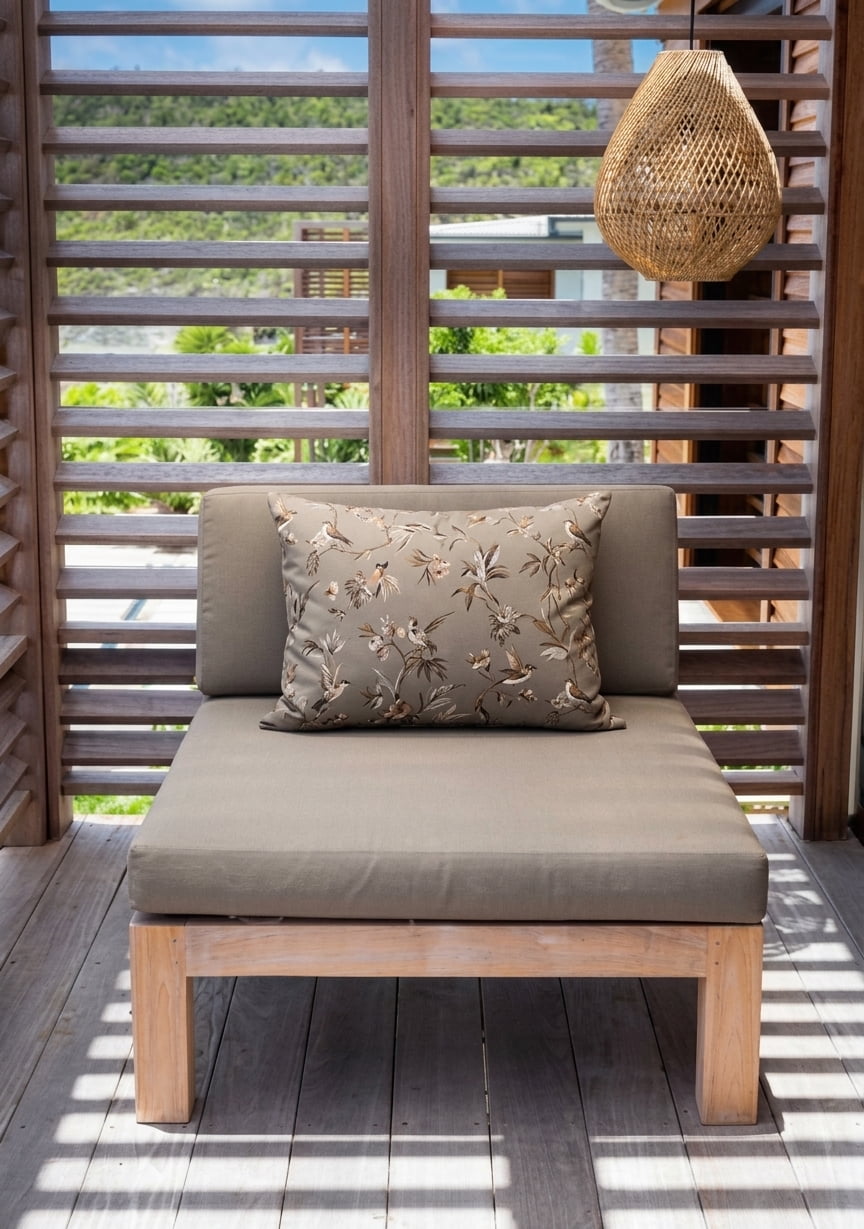Teak bar stool Mu Corner Modular – boho outdoor furniture handcrafted in Bali by BaliSouk (view 18) – set of 2