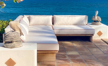 Teak side table MD Modular Sofa – boho outdoor furniture handcrafted in Bali by BaliSouk (view 4)