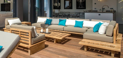 Teak side table MD Modular Sofa – boho outdoor furniture handcrafted in Bali by BaliSouk (view 8)