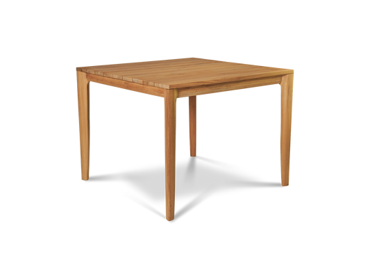 Teak garden table Square Ramona – boho outdoor furniture handcrafted in Bali by BaliSouk