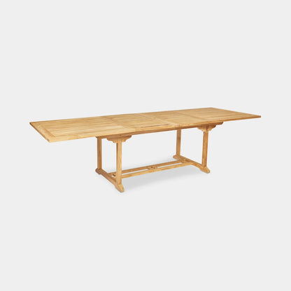 Teak garden table Square Extension – boho outdoor furniture handcrafted in Bali by BaliSouk (view 6)