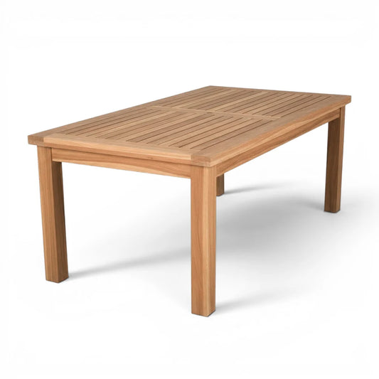 Teak garden table Nalini Extension – boho outdoor furniture handcrafted in Bali by BaliSouk
