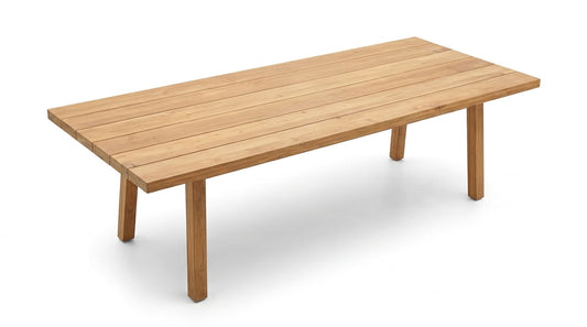 Teak garden table Miami – boho outdoor furniture handcrafted in Bali by BaliSouk (view 3)