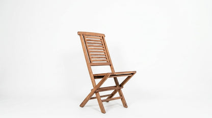 Teak garden chair Hampton – boho outdoor furniture handcrafted in Bali by BaliSouk – set of 2