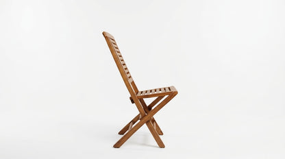 Teak garden chair Hampton – boho outdoor furniture handcrafted in Bali by BaliSouk (view 2) – set of 2