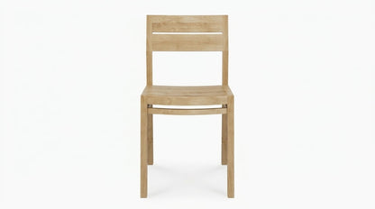Teak garden chair Eli – boho outdoor furniture handcrafted in Bali by BaliSouk (view 2) – set of 2