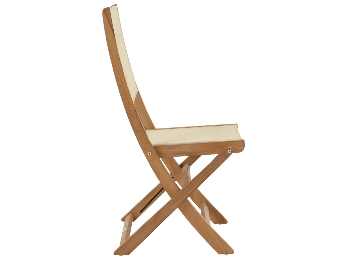 Teak garden chair Natural – boho outdoor furniture handcrafted in Bali by BaliSouk (view 3) – set of 2