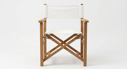 Teak garden chair Director – boho outdoor furniture handcrafted in Bali by BaliSouk (view 3) – set of 2