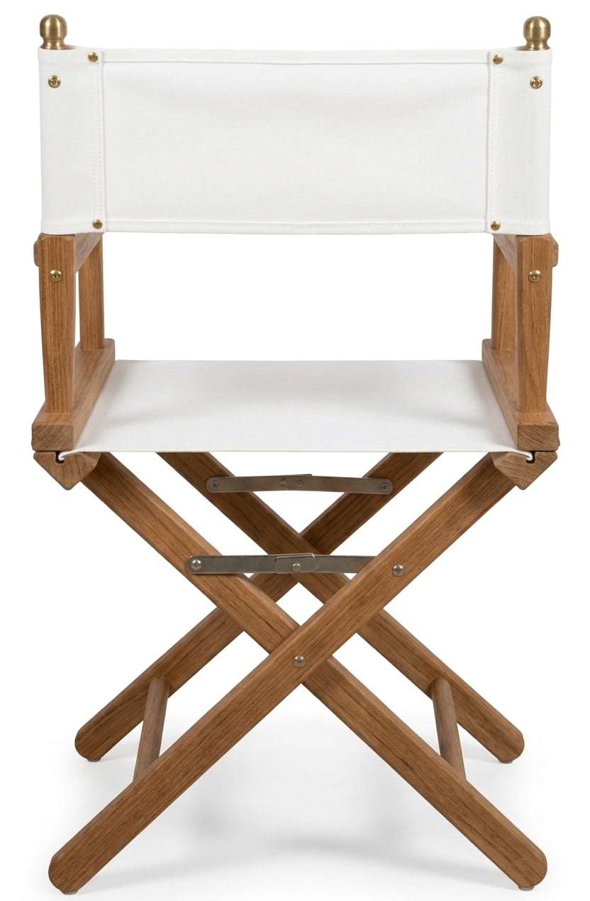 Teak garden chair Director – boho outdoor furniture handcrafted in Bali by BaliSouk (view 4) – set of 2