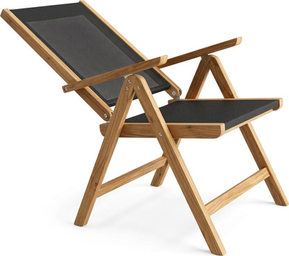 Teak garden chair Recliner Viet – boho outdoor furniture handcrafted in Bali by BaliSouk – set of 2