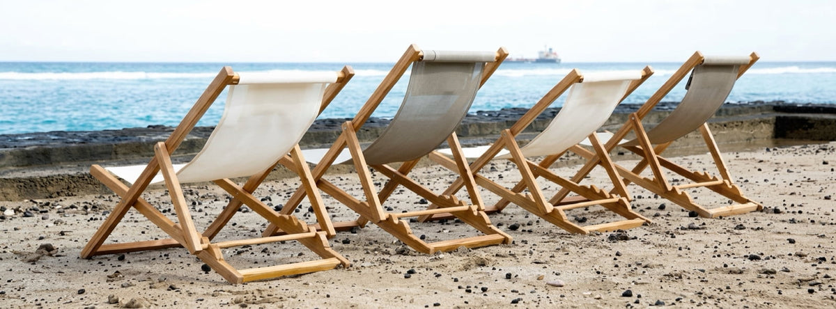 Teak garden chair Chili Folding – boho outdoor furniture handcrafted in Bali by BaliSouk (view 2) – set of 2