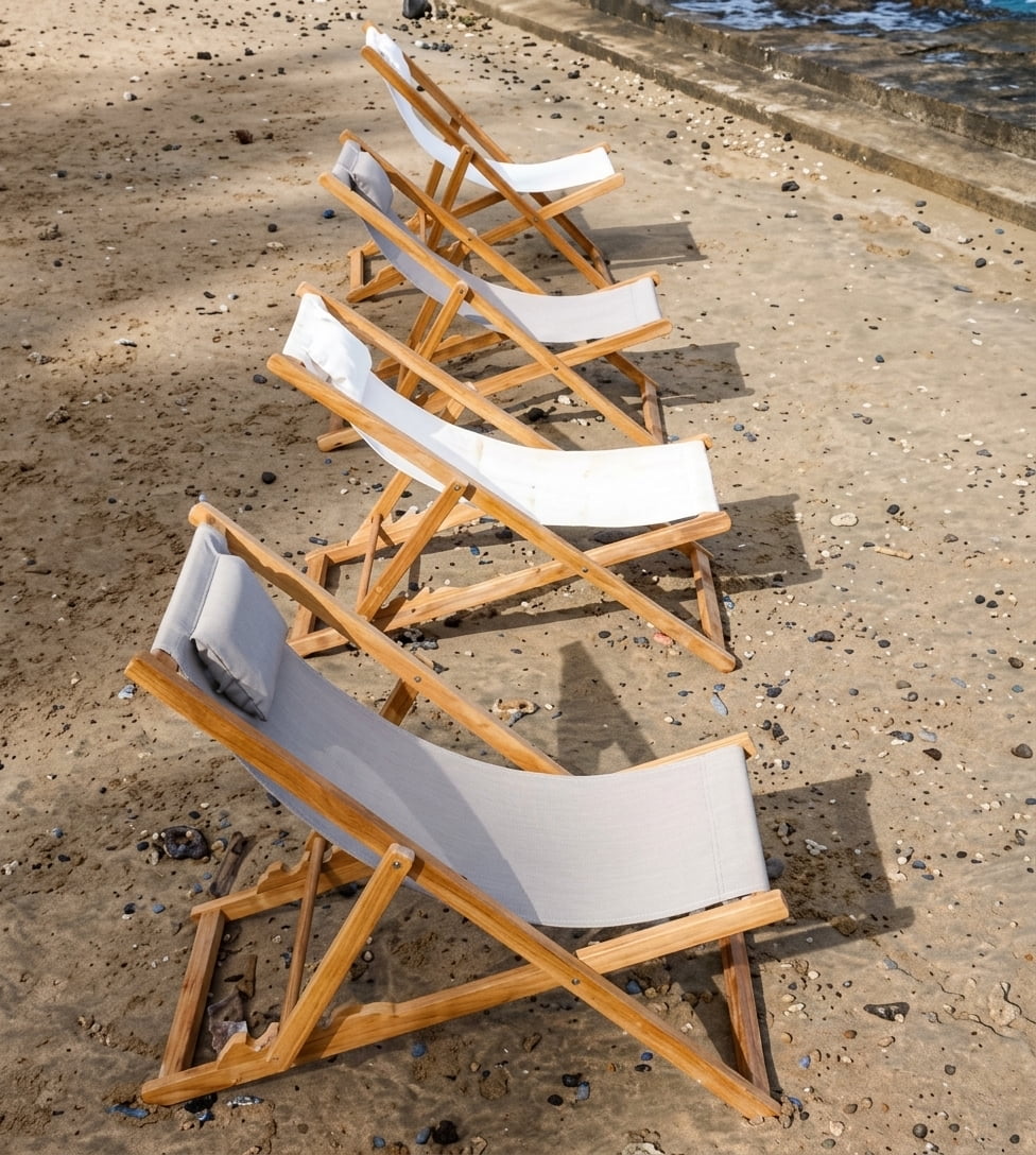 Chili Folding Deckchair – Set of 2