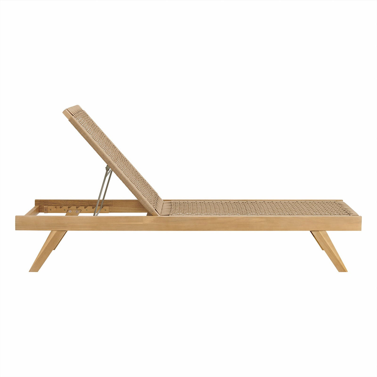 Teak sun lounger Panama – boho outdoor furniture handcrafted in Bali by BaliSouk (view 2) – set of 2