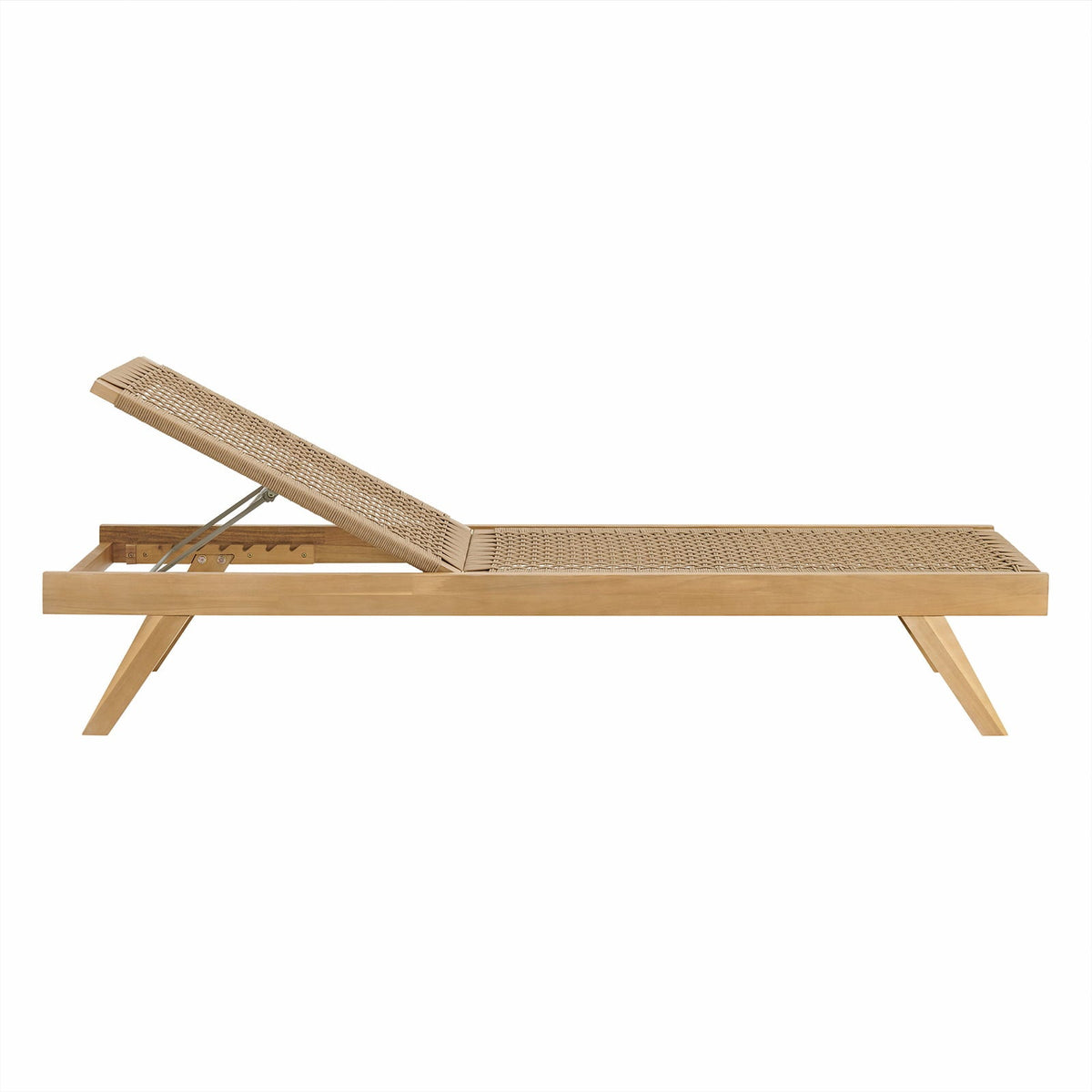Teak sun lounger Panama – boho outdoor furniture handcrafted in Bali by BaliSouk (view 3) – set of 2