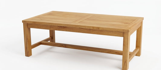 Teak coffee table Classic Heavy Duty – boho outdoor furniture handcrafted in Bali by BaliSouk