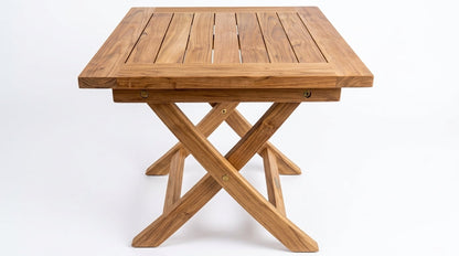 Teak coffee table Classic Coffee Table II – boho outdoor furniture handcrafted in Bali by BaliSouk (view 2)