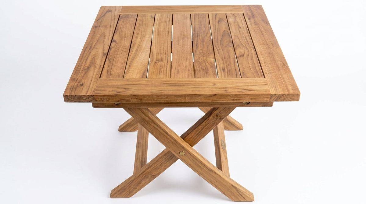 Teak coffee table Classic Coffee Table II – boho outdoor furniture handcrafted in Bali by BaliSouk (view 3)