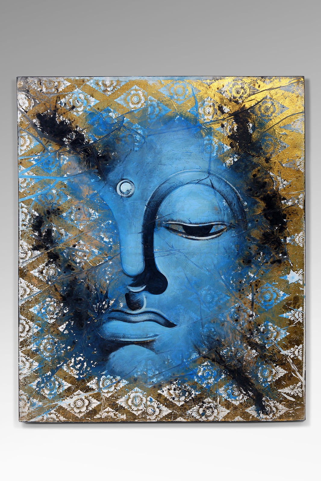 Buddha sculpture in natural materials – handmade boho decor from Bali