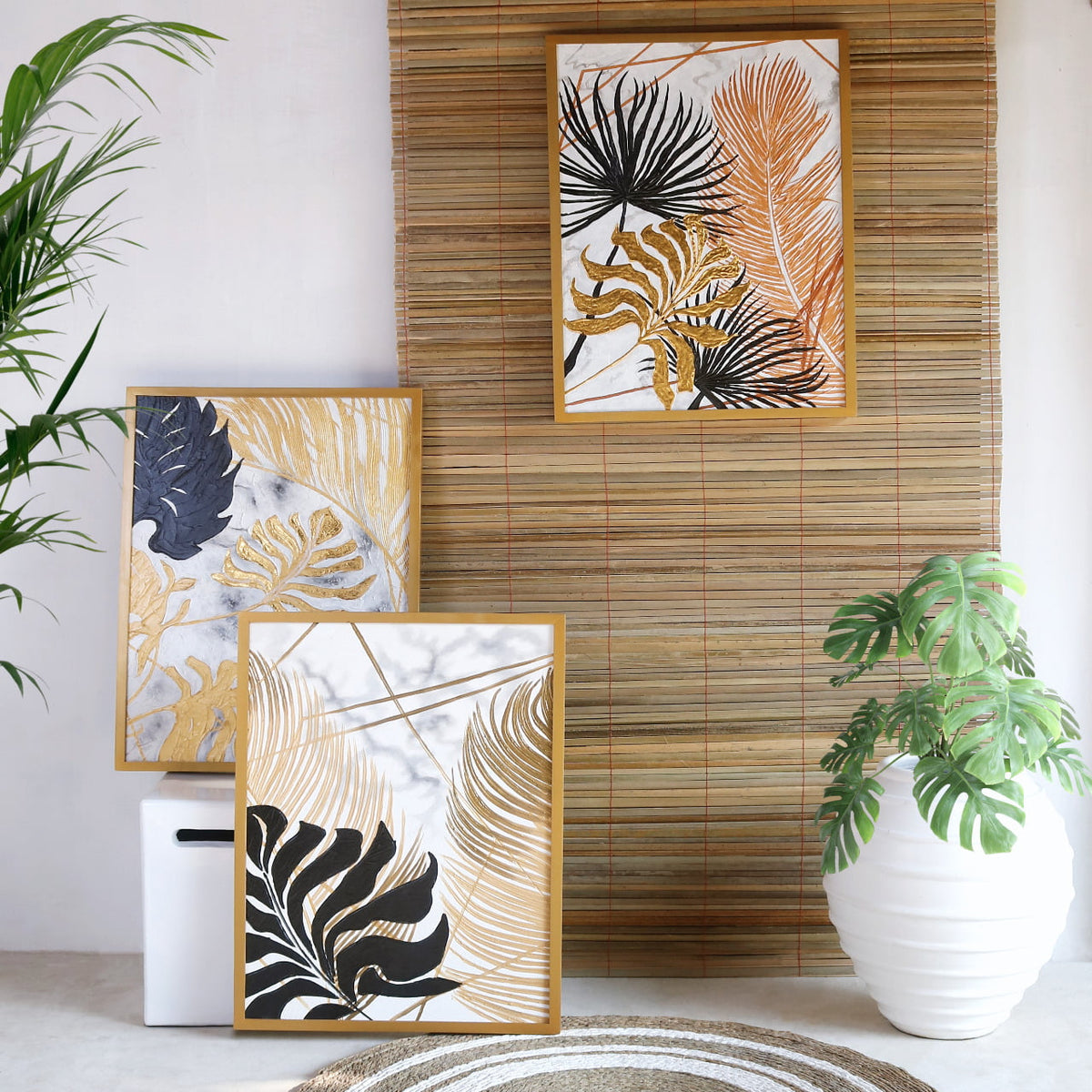 Wooden painting – Lanca, natural natural materials in boho style