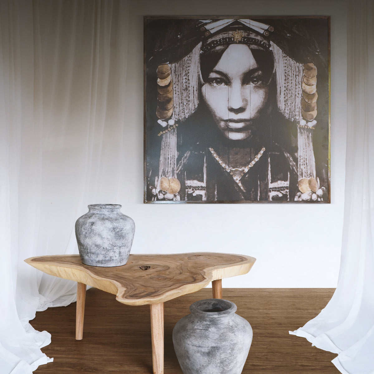 Handmade metal wall decoration – the Zaharah, boho decor made in Bali