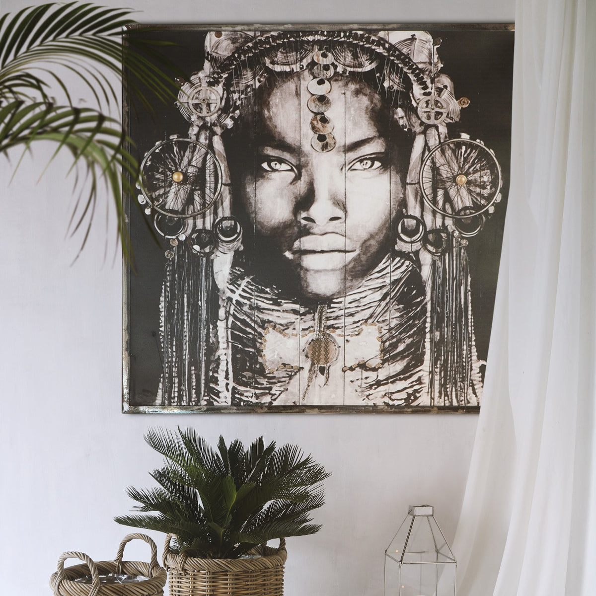 Metal wall decoration Habiba – boho decor handcrafted in Bali by BaliSouk