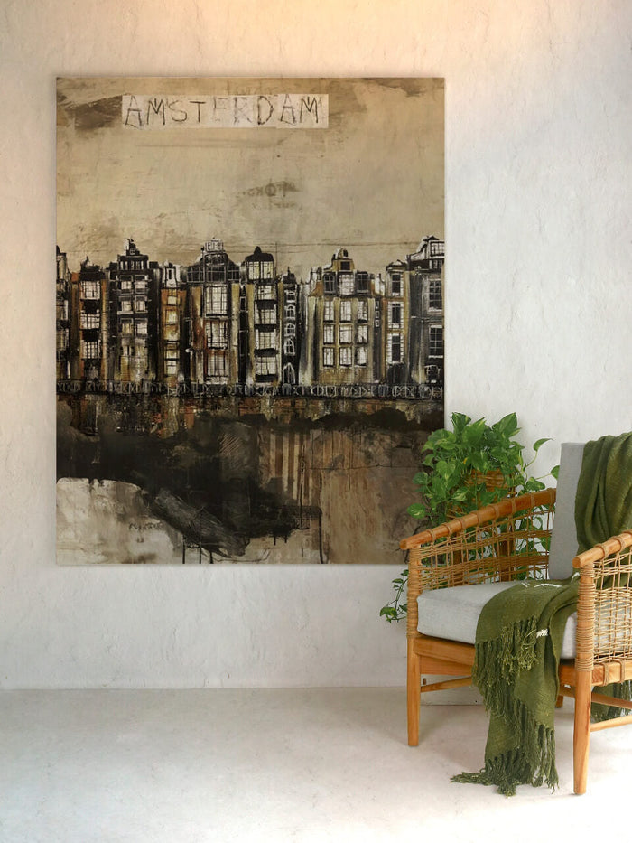 Bali Furniture – Amsterdam Painting – The Amsterdam Painting brings warmth, te