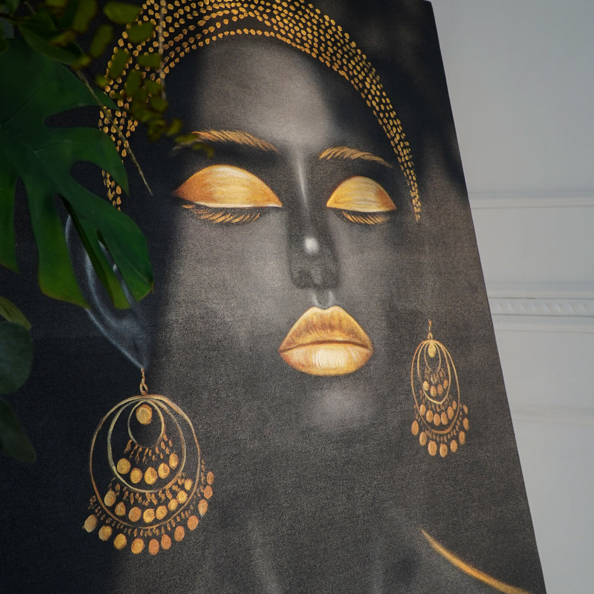 Malika Painting Black Gold