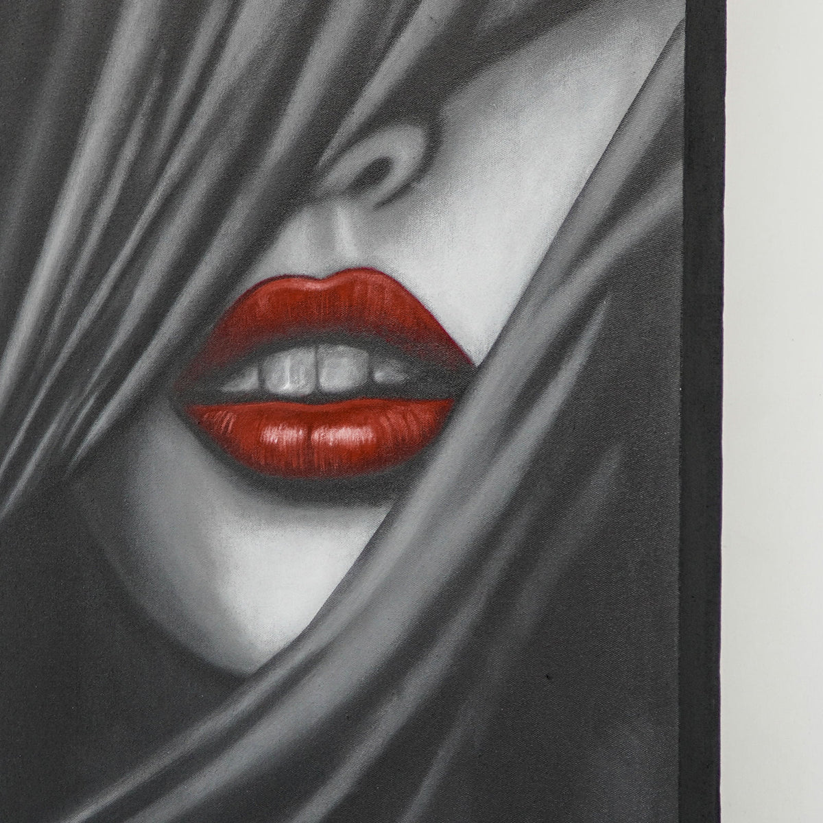 Canvas painting Halima – boho decor, handwoven and handmade in Bali