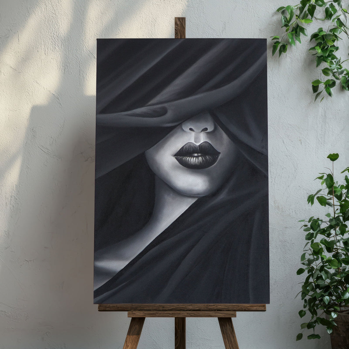 Canvas painting Halima – handmade in Bali, boho style