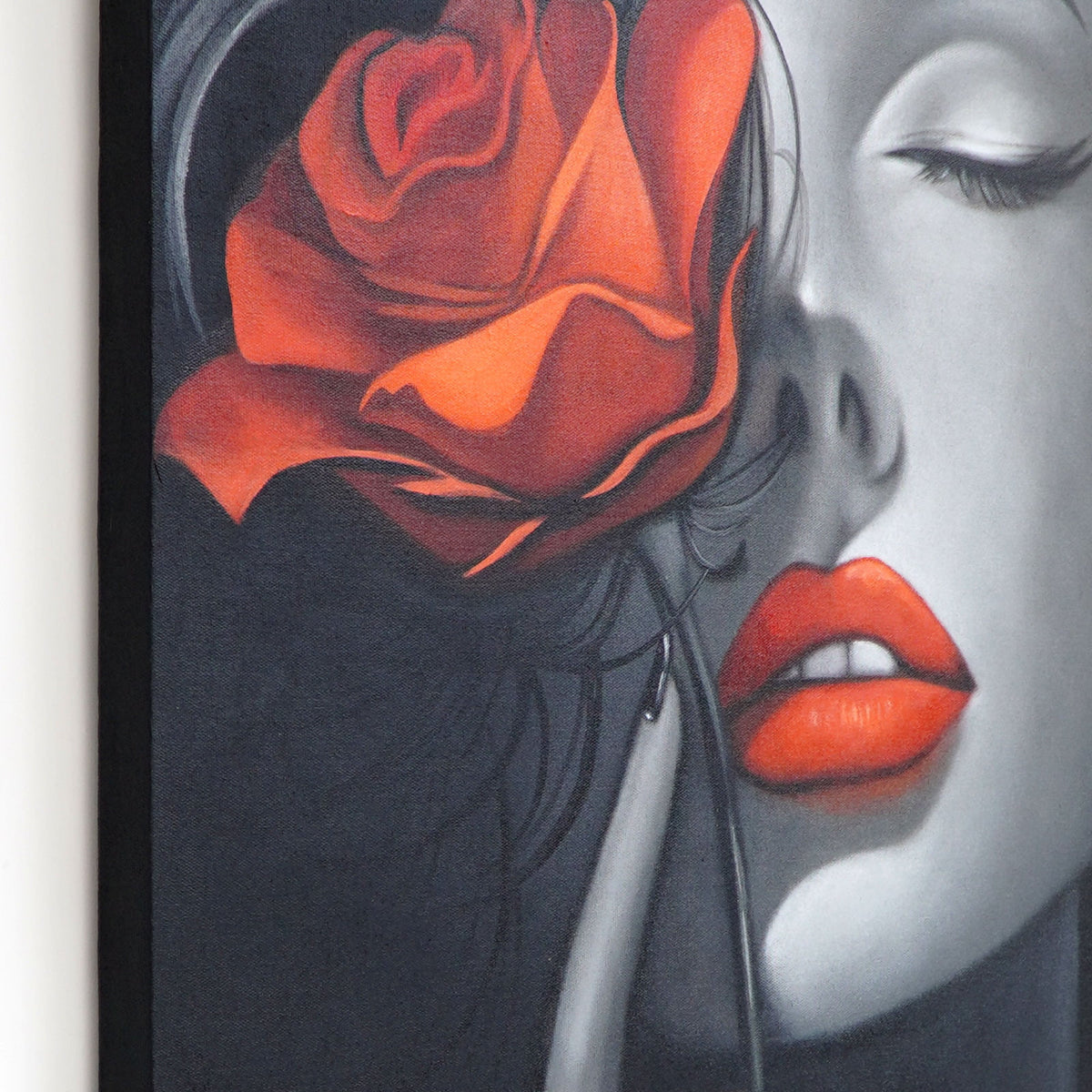 Canvas painting Halima – boho decor, handwoven and handmade in Bali