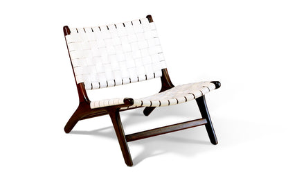 Teak lazy chair Catania – boho furniture, handwoven and handmade in Bali