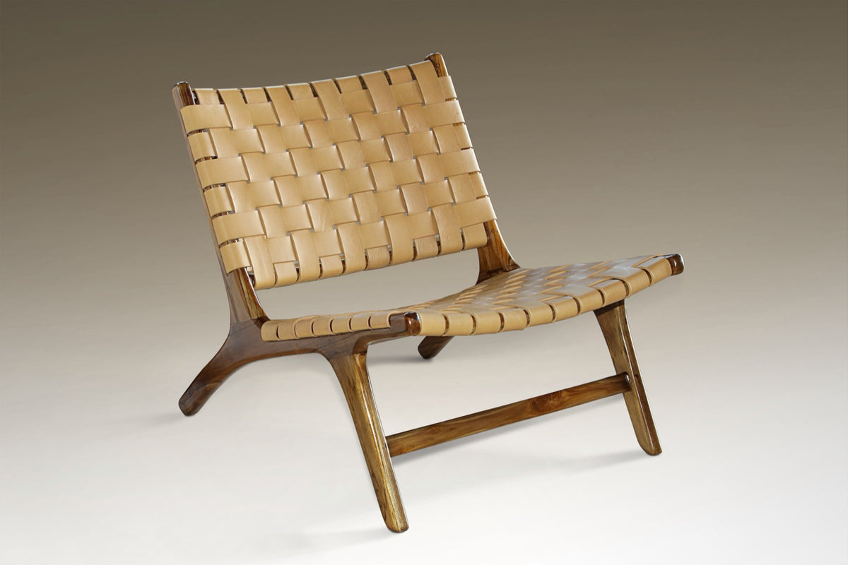Teak lazy chair – Catania, natural natural materials in boho style