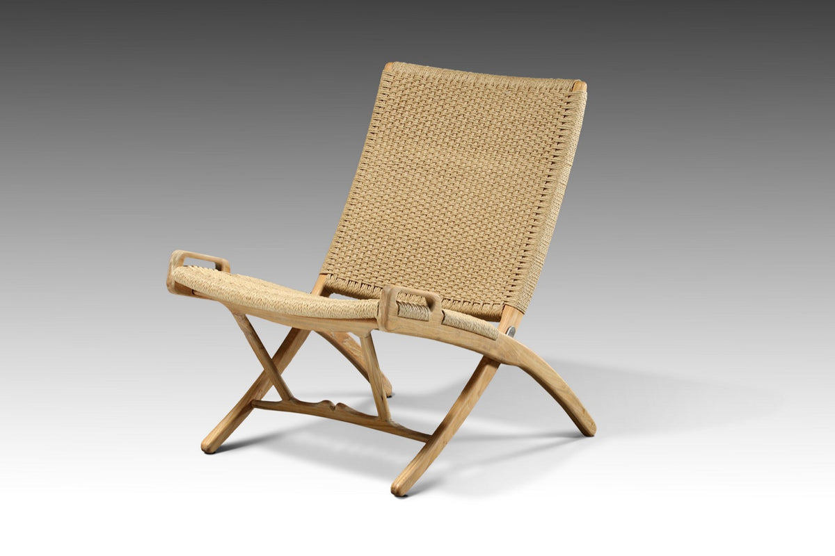 Teak folding chair – Roxy, natural natural materials in boho style
