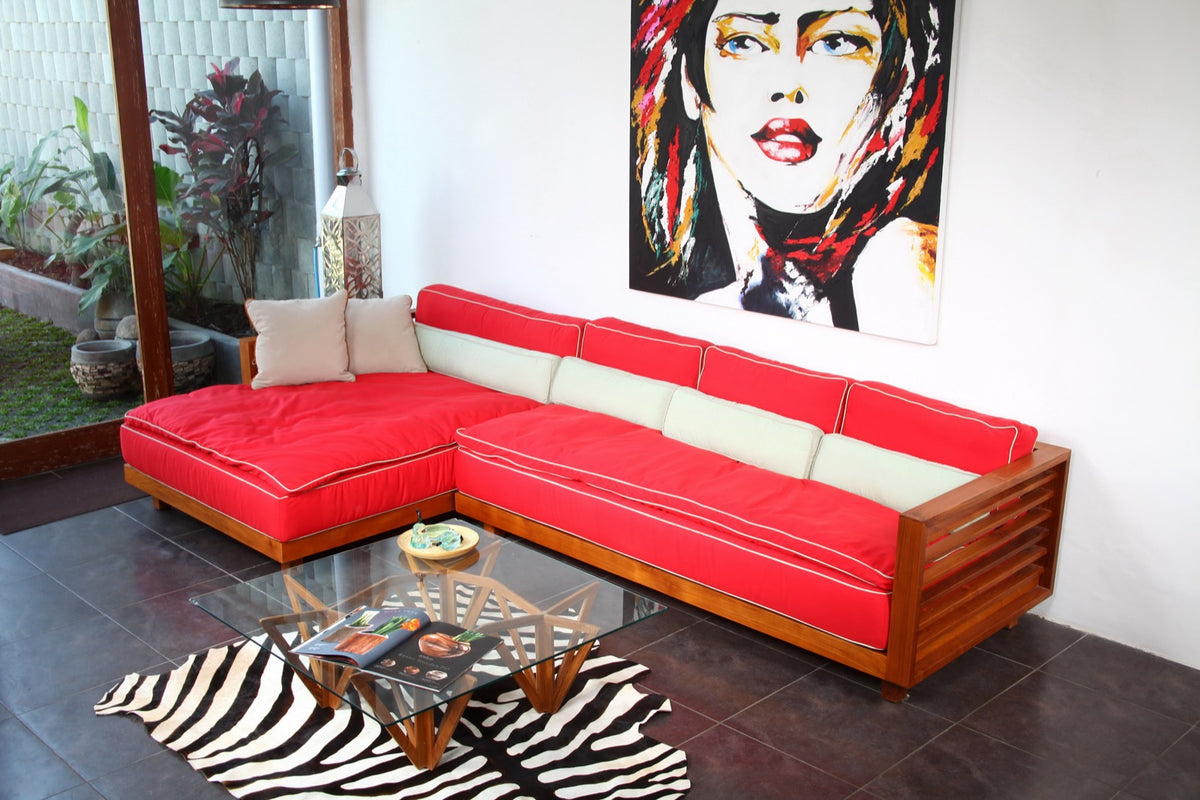 Milano Modular L Shape Sofa sofa in natural materials – handmade boho furniture from Bali