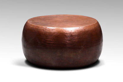 Copper coffee table – Simon, natural natural materials in boho style