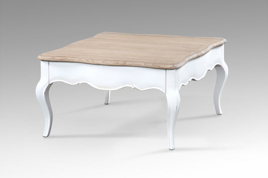 Boho solid teak coffee table Deanne with 1 drawer, handmade in Bali