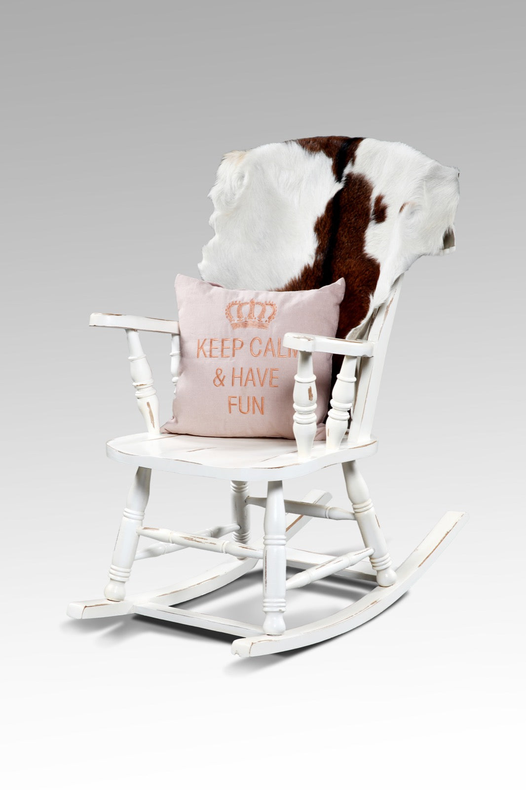 Teak rocking chair – El Nino, natural natural materials in boho style