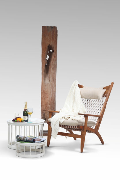 Handmade teak high-back chair – the Roxana Back, boho furniture made in Bali