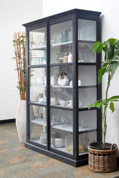 Morten Cabinet With Showcase 2 Doors