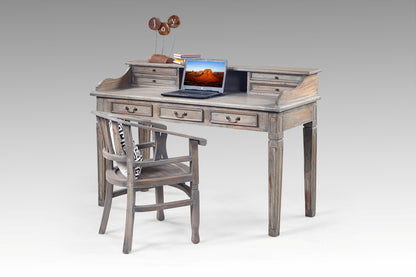 Ilena writing desk, boho furniture handmade by Balinese artisans
