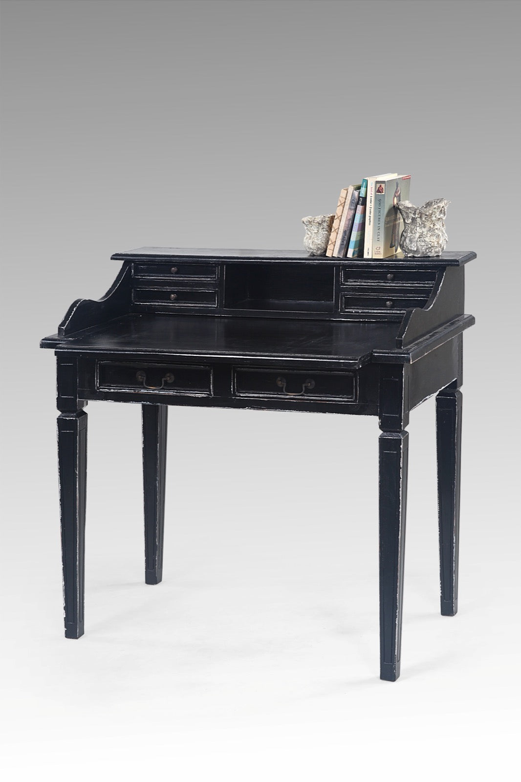 Mahogany writing desk – Ilena – boho furniture handmade in Bali by BaliSouk