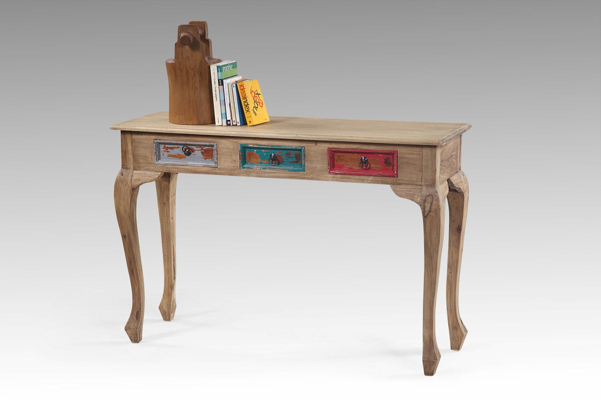 Mahogany console table – June – boho furniture handmade in Bali by BaliSouk