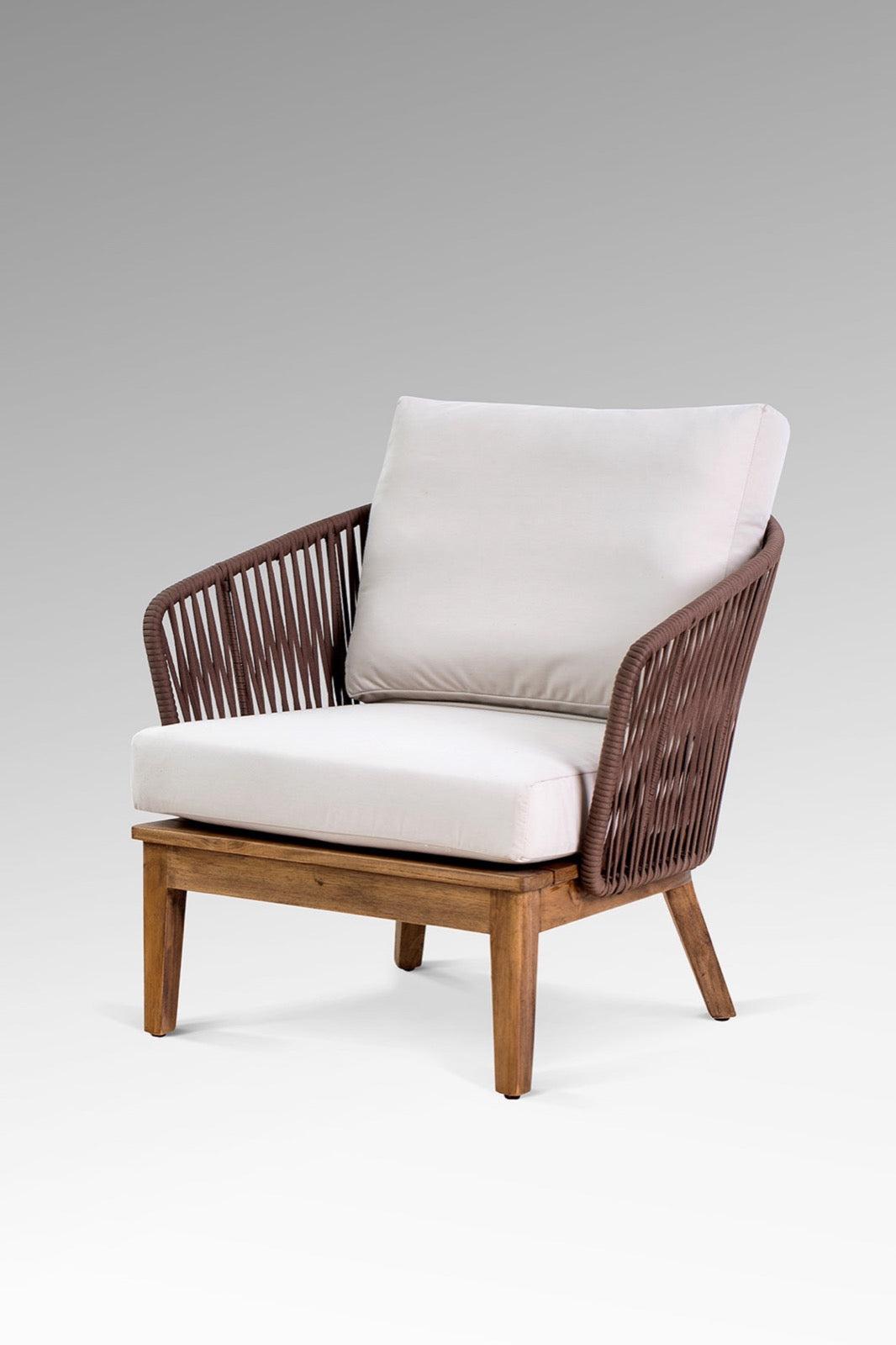 Teak lounge chair – Lucia – boho furniture handmade in Bali by BaliSouk