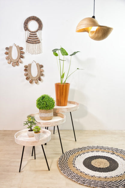 Mantarys Wash – natural materials side table, boho furniture from Bali