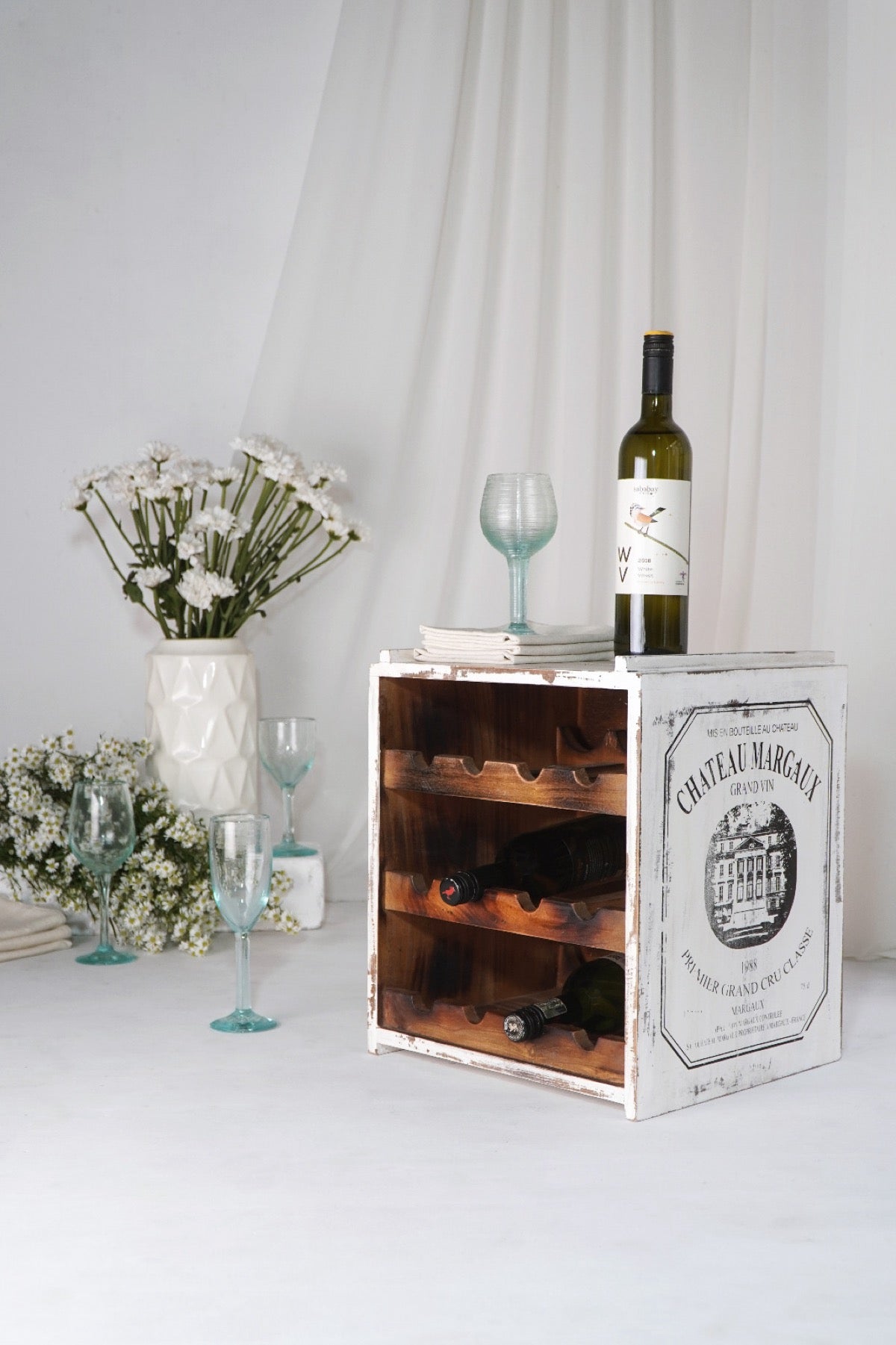 Cube Wine Holder With Letters