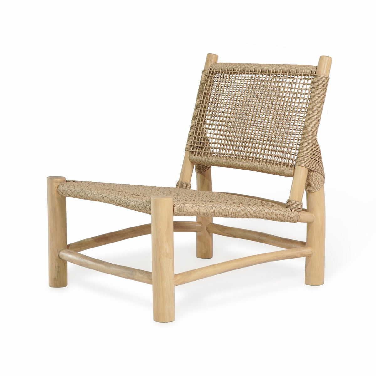 London lazy chair in natural materials – boho furniture by BaliSouk